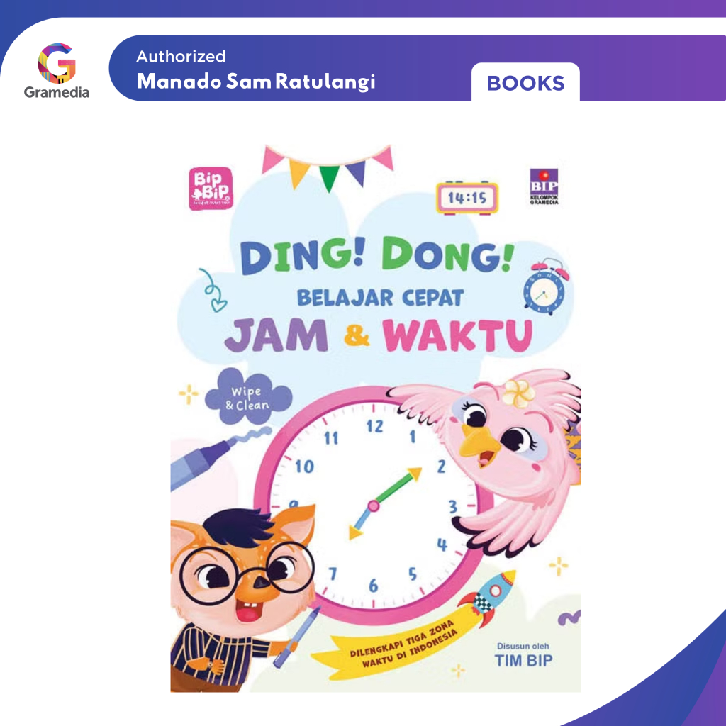 Gramedia Manado-Ding Dong Belajar Cepat Jam dan Waktu