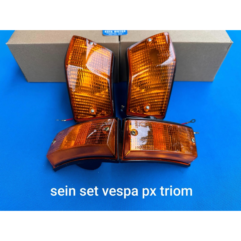 lampu sein sen set vespa px triom orginal