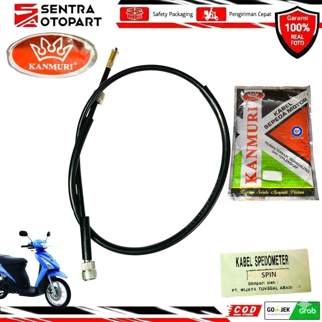 kabel tali speedo spido speedometer spin kanmuri