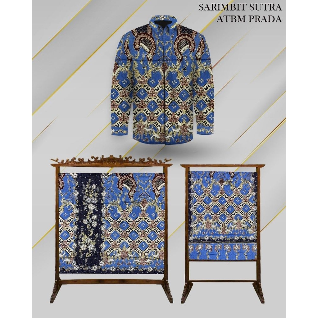 kain batik tulis Sarimbit Perada bahan sutera atbm batik tulis couple