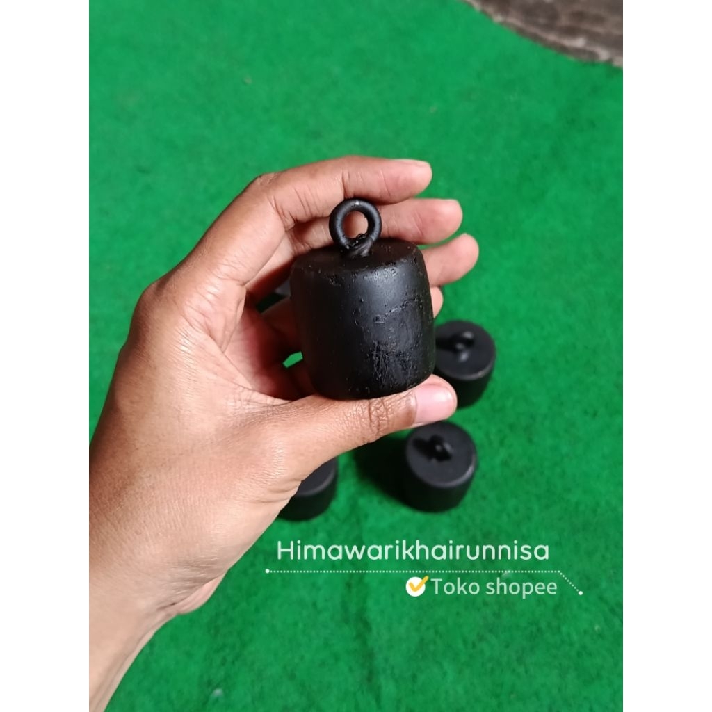 Pemberat pancing bulat 350gram bahan besi, timbel, timah, bandul fishing jala