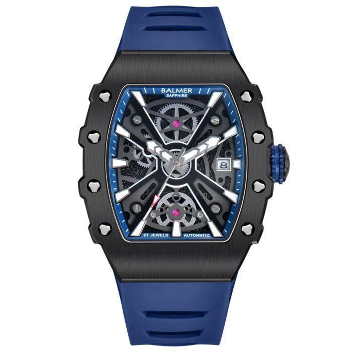 Jam Tangan Pria Balmer 8836 Automatic Sapphire Glass-Rubber