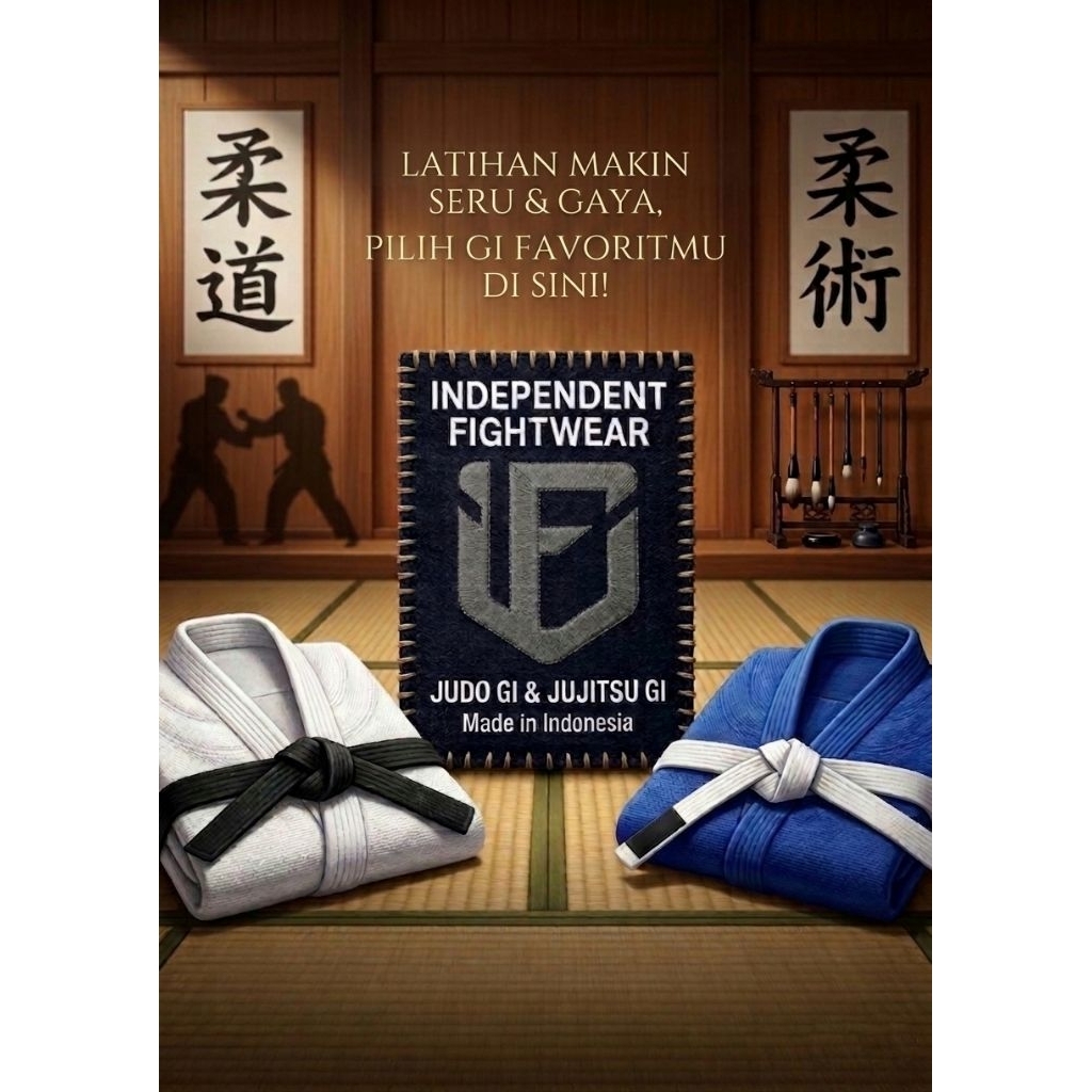 Baju Seragam Beladiri Rajut Judo Gi / Jujitsu Gi