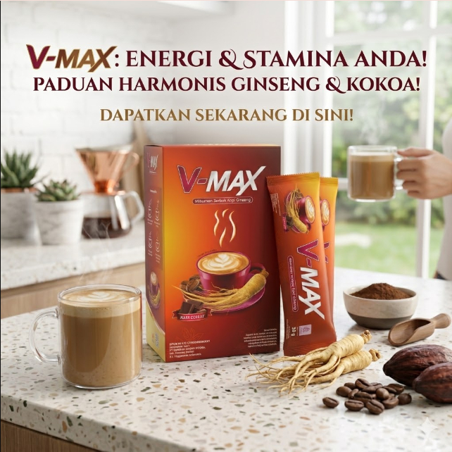 Kopi Wanita Ginseng Coklat Serbuk 3 in 1 Kopi Sachet Tahan Lama