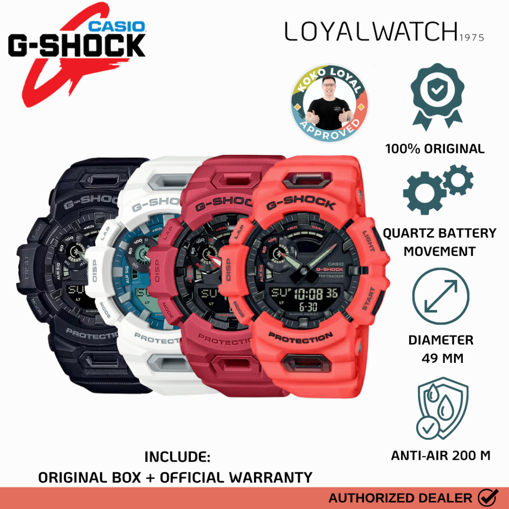 Jam Tangan G-Shock All Collection G-SQUAD Pria GBA-900-4A GBA-900RD-4A GBA-900-1A GBA-900CB-7A Rubbe
