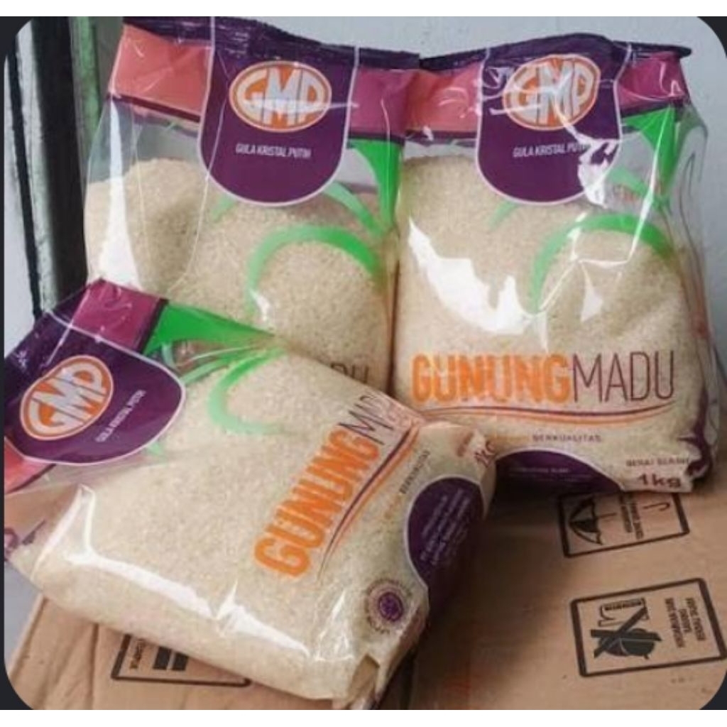 Gula Pasir 1 karton isi 20 pisc /1Kg - GMP, Halal, Berkualitas