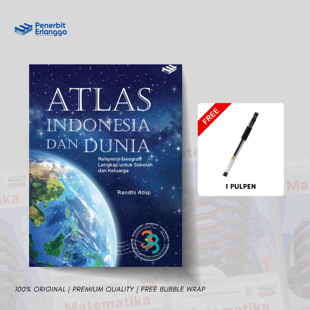ERLANGGA - BUKU ATLAS INDONESIA DAN DUNIA