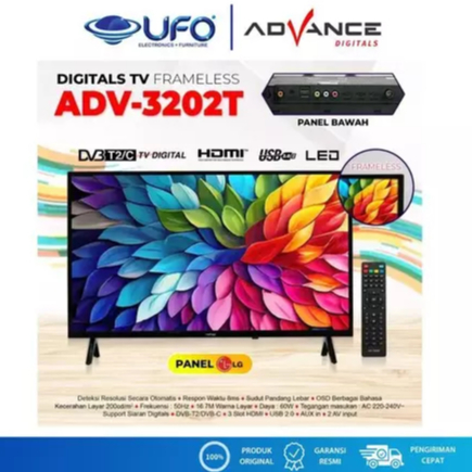 LED TV ADVANCE / ADV3202T Digital TV 32 Inch Panel LG ADV-3202T