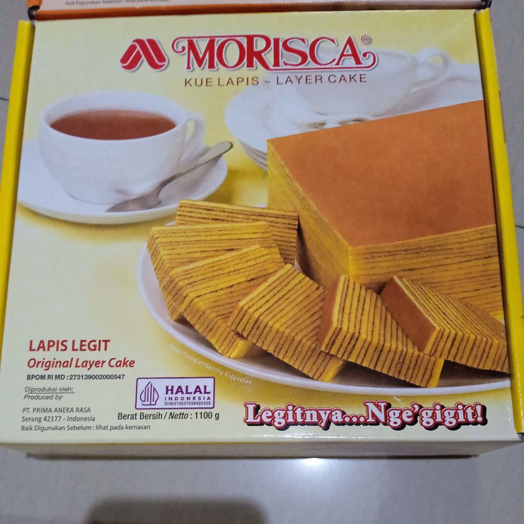 Morisca lapis legit 1100 gram original / srikaya kue lapis layer cake promo