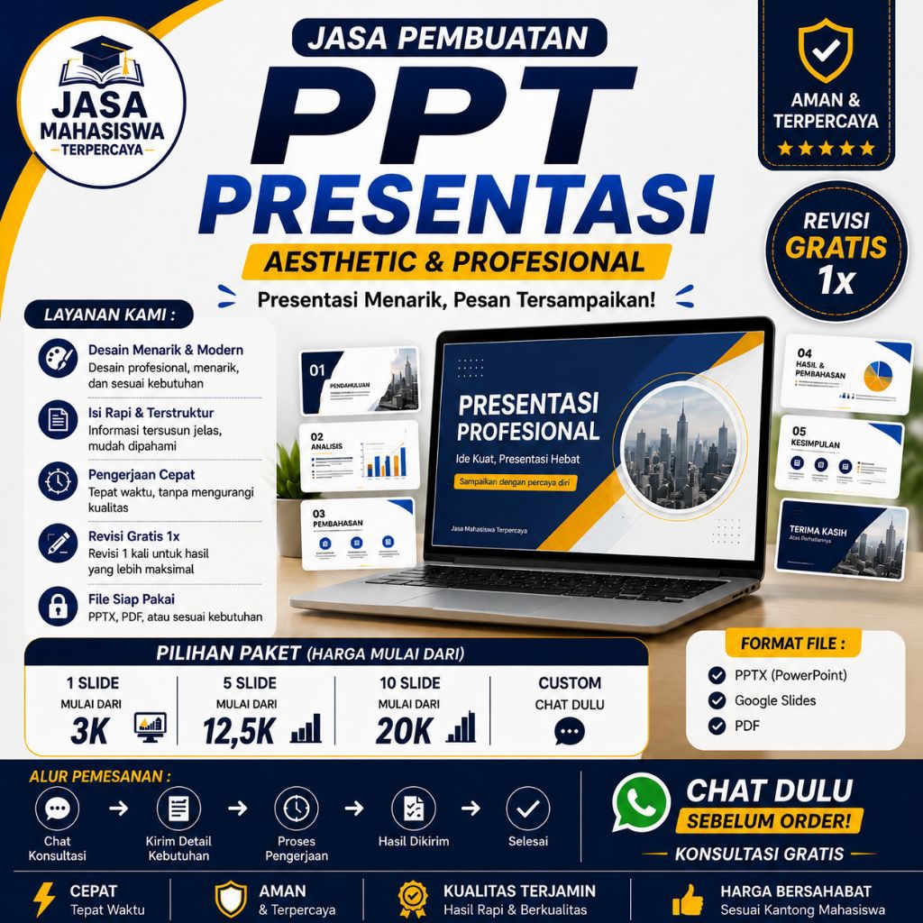 Jasa Pembuatan PPT Presentasi
