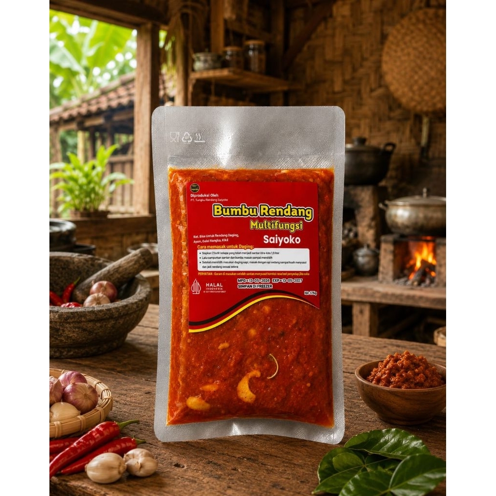 Bumbu Rendang Asli Padang untuk 1kg Daging