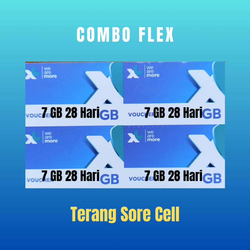 [ GROSIR ] Voucher XL COMBO FLEXMAX 7 GB 28 Hari