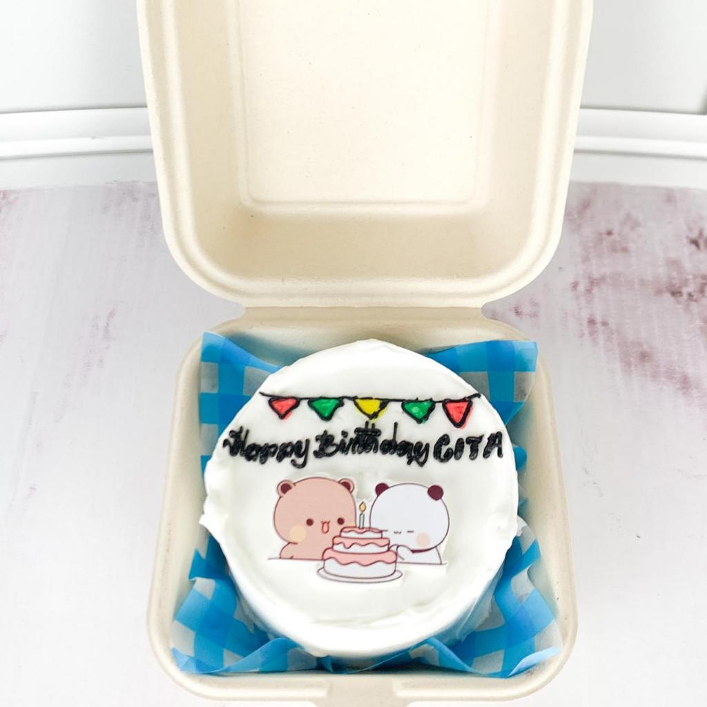 Kue Ulang tahun/Birthday Cake/Kue Ultah Tema Mini Cake/Mini Cake Korean/Kue Lucu