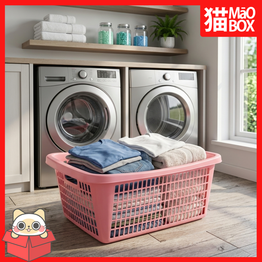 KERANJANG BAJU JUMBO / KERANJANG BAJU PLASTIK / KERANJANG BAJU SEGI - MAOBOX