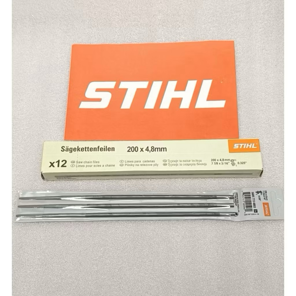 Kikir STIHL bulat 4,8mm (isi 3pcs) Untuk Senso Chainsaw