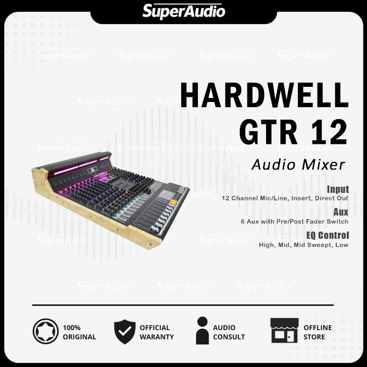 Hardwell GTR 12 Audio Mixer 12 Channel