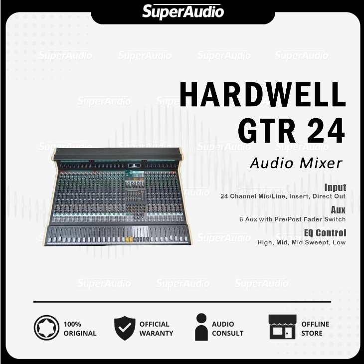 Hardwell GTR 24 Audio Mixer 24 Channel