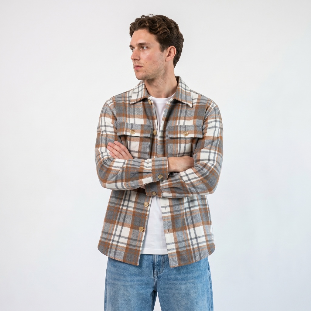 Woodsman Flannel Over Shirt Jacket – Kemeja Jaket Pria Kotak Premium  Vol. 2