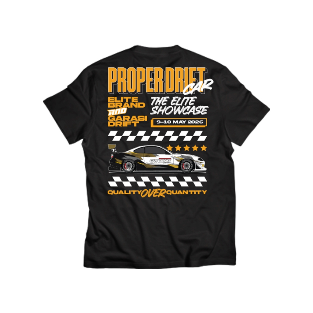 Proper Drift Car Elite Brand x Garasi Drift T-shirt