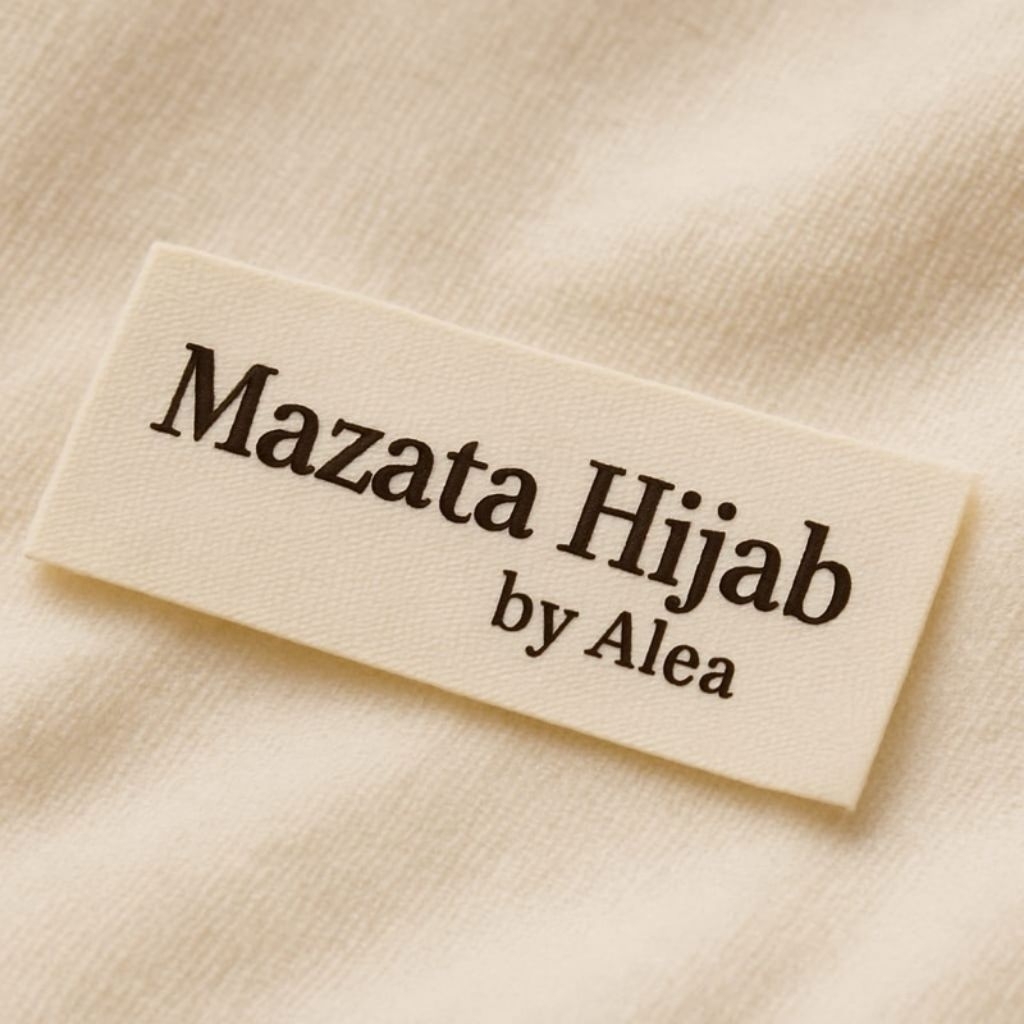 label katun 100 pcs/custom desain/label katun import/label satin putih,Label hijab/Label gamis/ Free