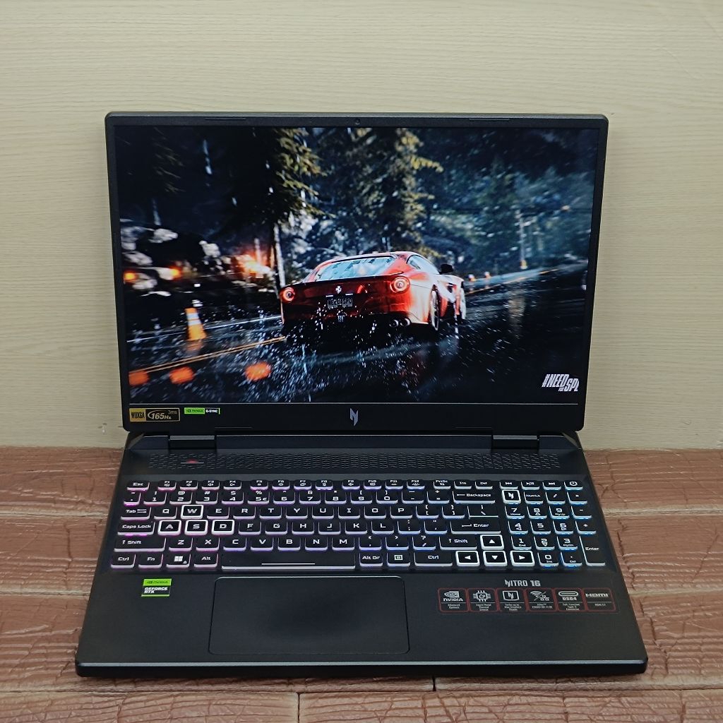 Laptop ACER NITRO 16 AN16-41 AMD RYZEN 7-7735HS RAM 16GB SSD 512GB RTX 4050 165Hz RGB
