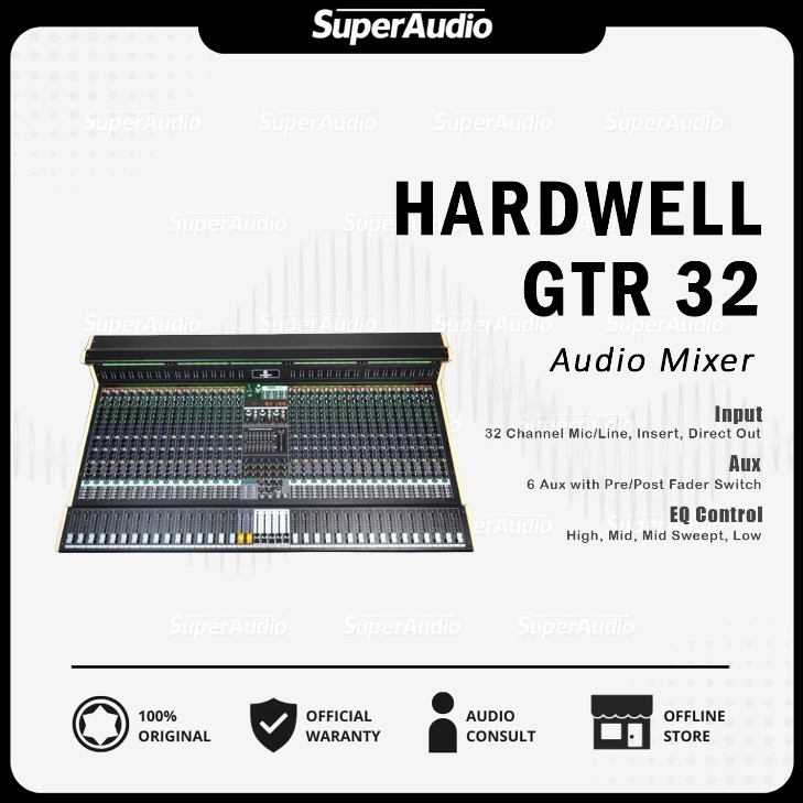 Hardwell GTR 32 Audio Mixer 32 Channel