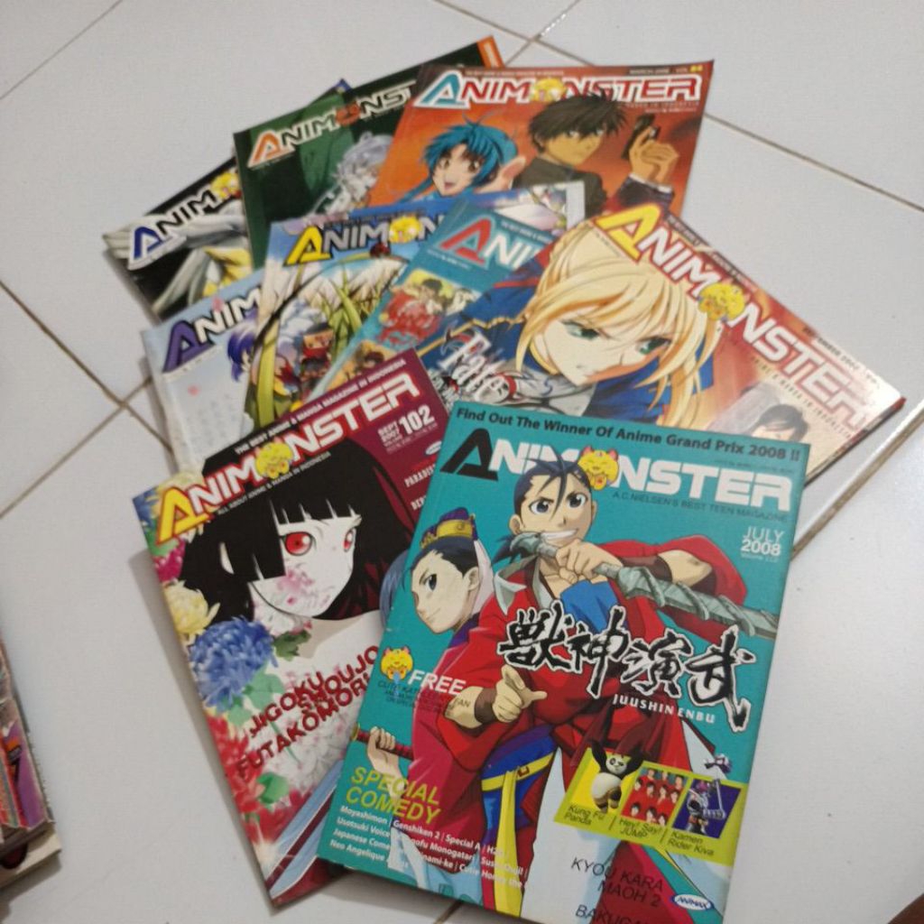MAJALAH GAME ANIMONSTER - ZIGMA - GAMESTATION - ULTIMA DSB