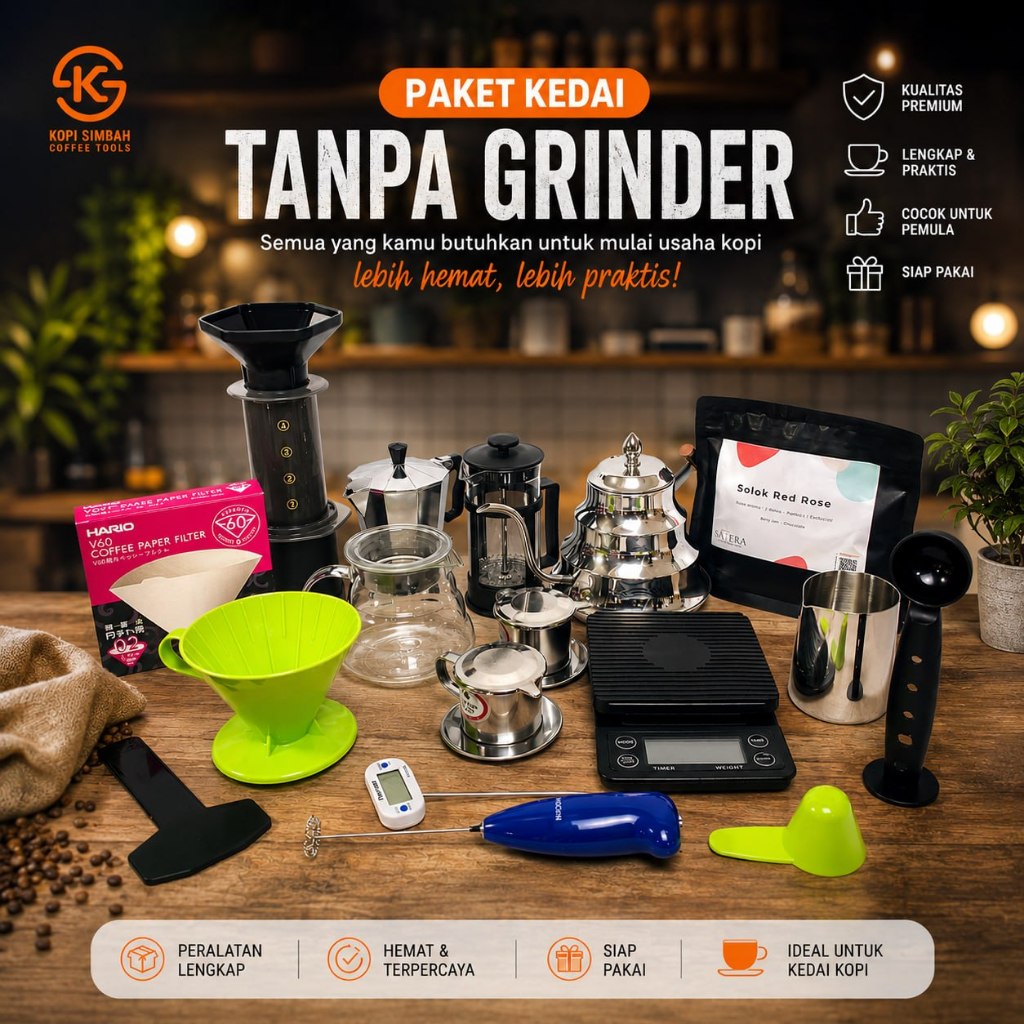 Pelengkap Paket Usaha KEDAI Kopi ManualBrew Alat Seduh Kopi Manual Brew