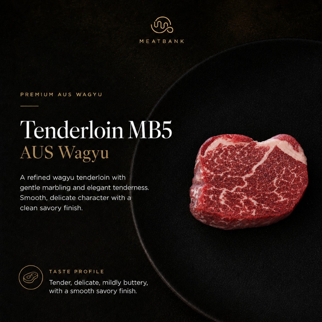 MEATBANK TENDERLOIN WAGYU MB5 Daging Sapi Aussie Beef BBQ Steak MB 5