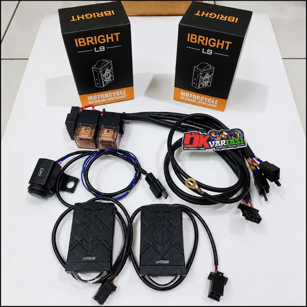 LAMPU TEMBAK IBRIGHT SET RILEY TINGAL PASANG ALL MOTOR