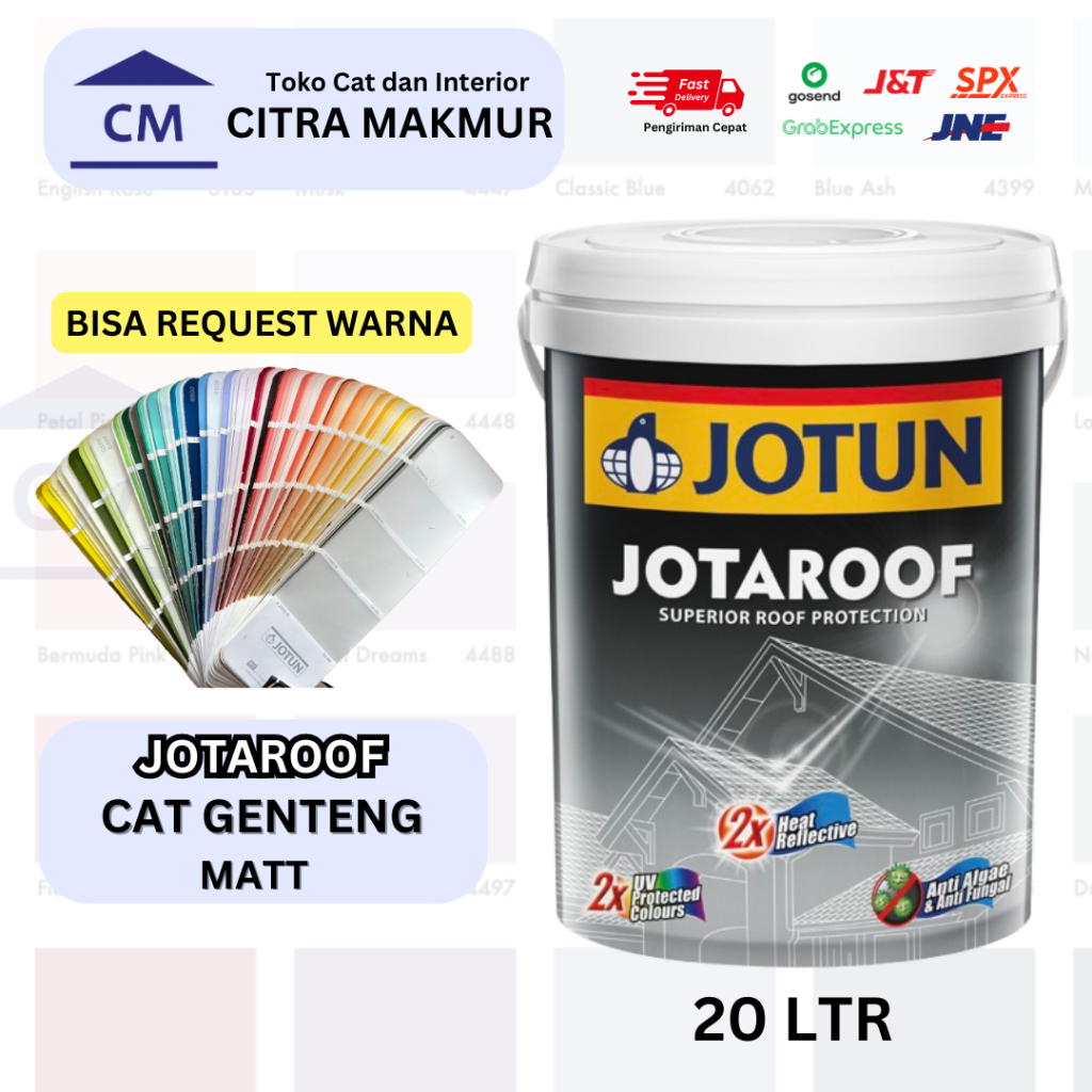 JOTUN JOTAROOF CAT GENTENG - 20 Ltr (Bisa request dan custom warna) Cat Genteng Premium Jotun