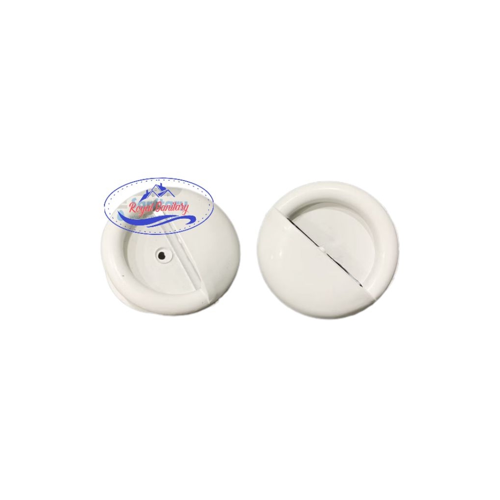 Tarikan Pintu Plastik Kunci PVC handle Pintu Kamar Mandi Pegangan sliding geser dorong putih