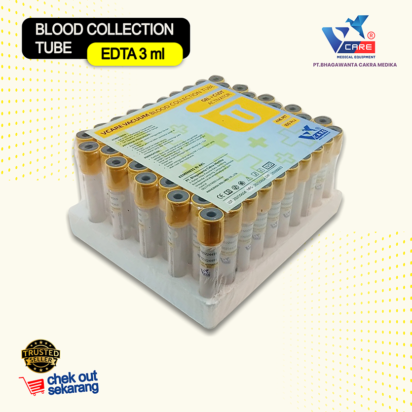 Tabung Vacutainer Yellow Blood Collection Tube Clot Activator 4ml Steril Medis Laboratorium