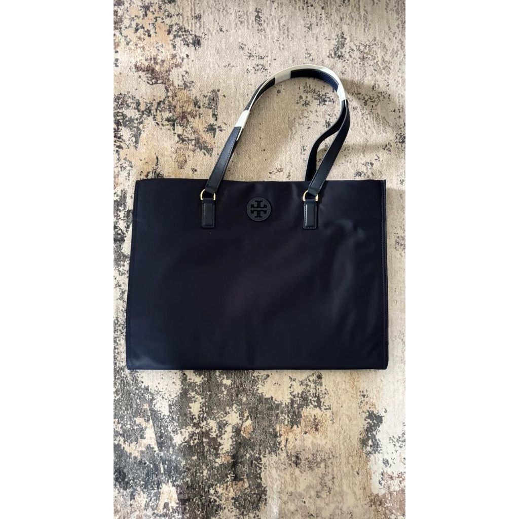 TB Ella Nylon Tote Navy tory burch ella tote