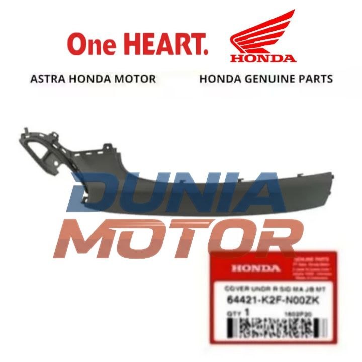 Cover Samping Bawah Kanan Coklat Brown Dop Doff Matte MA JB MT Motor Honda Scoopy K2F 64421K2FN00ZK 