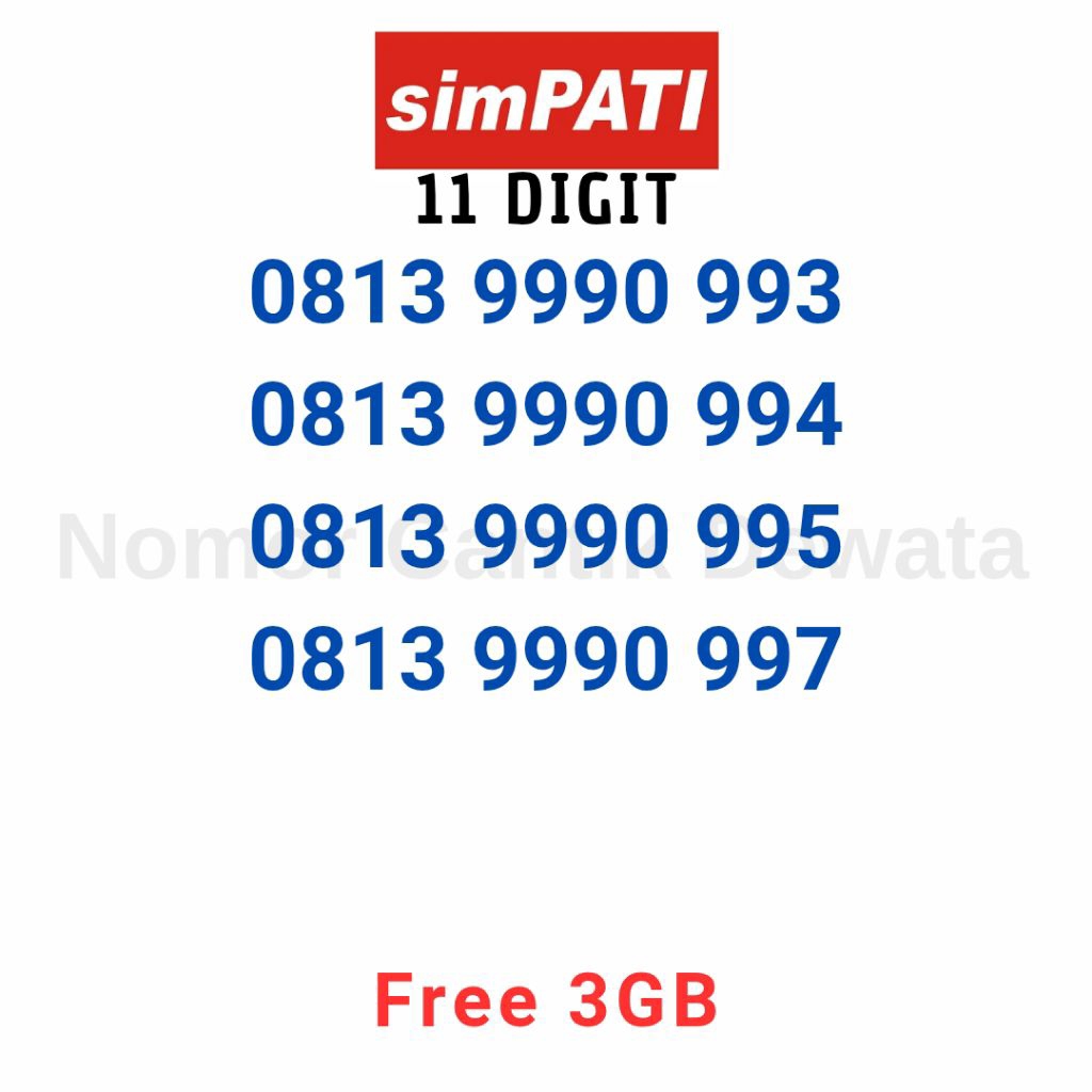 Nomor Cantik Simpati Kartu Perdana Telkomsel Nomer Cantik Simpati abab 2929 abab