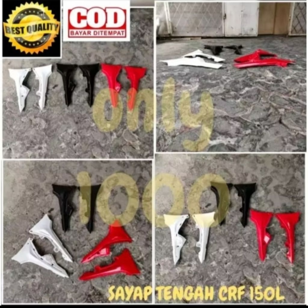 SAYAP TENGAH CRF 150 L 2018 SEGITIGA CRF150L COVER BODY CRF150L COVER SEGITIGA CRF 150L TRAIL SUPERM