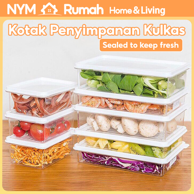 NYM Rumah-Kotak Penyimpanan Kulkas food container kulkas tempat penyimpanan makanan storage kulkas k