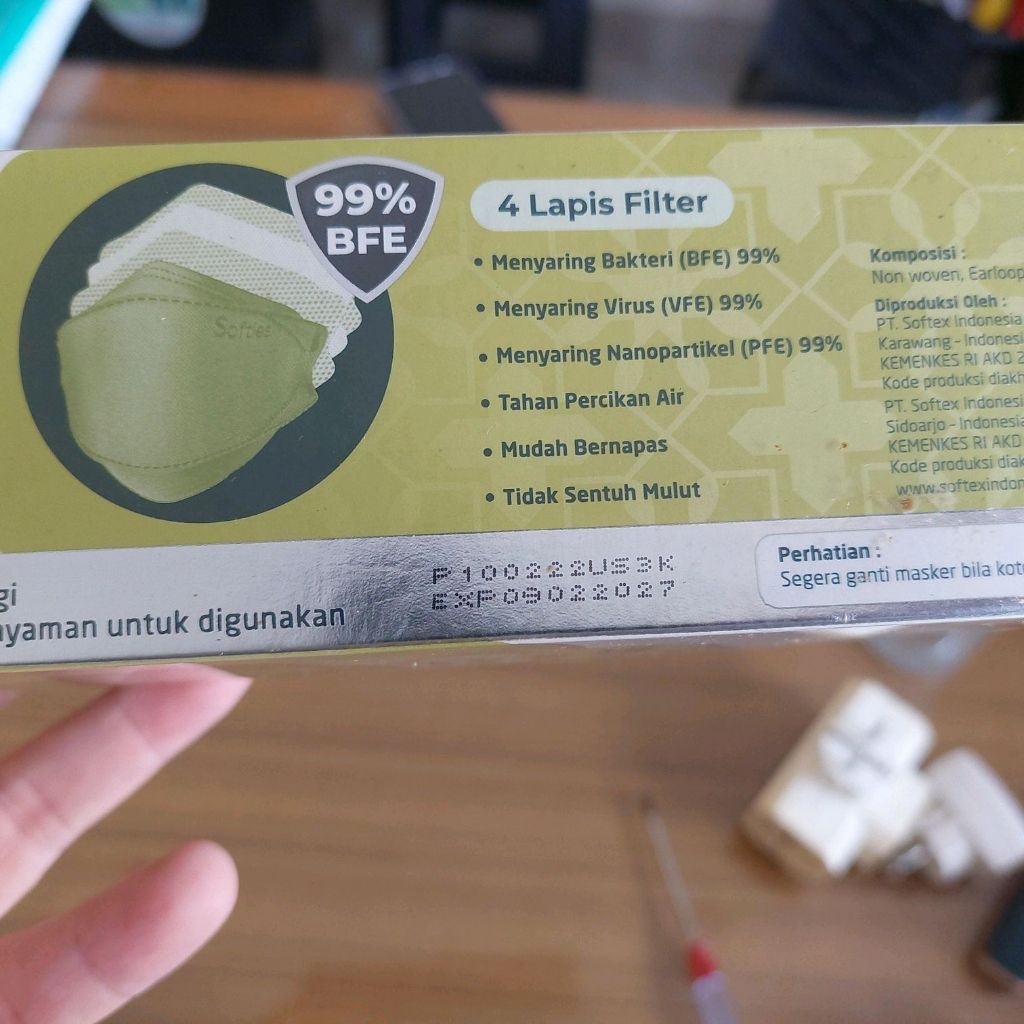 Masker softies 1 dus (BNIB)