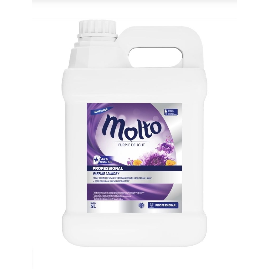PROMO INSPIRED Molto Parfum Laundry 5 Liter - Aroma Tahan Lama, Perlindungan Higienis, Pengharum Pra