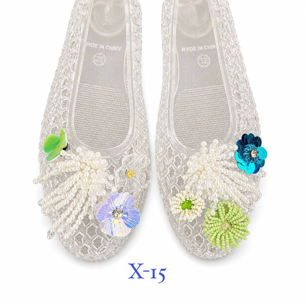 Accessories for jelly shoes No.X-03 (8 beads)