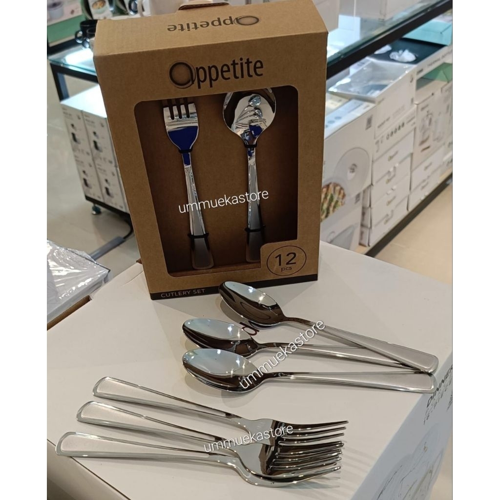 set sendok garpu makan stainless informa