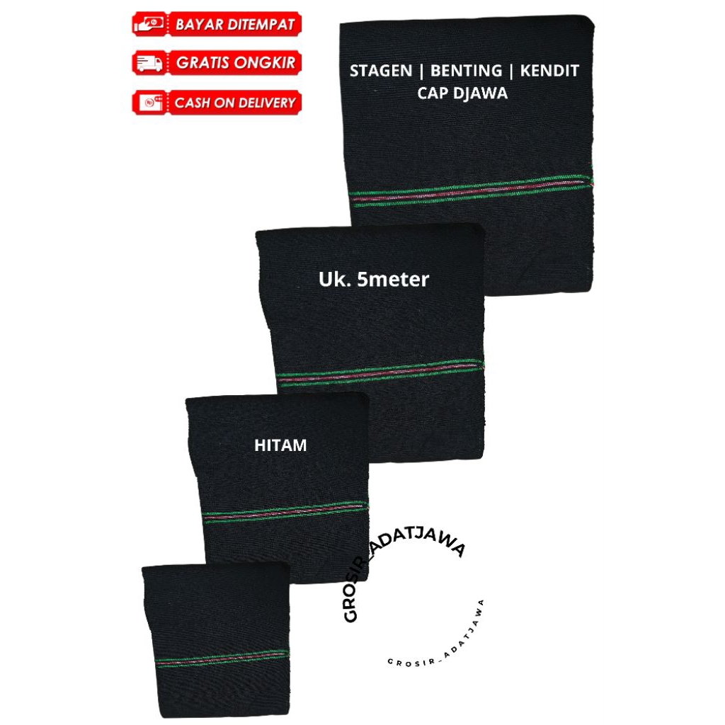 Benting 5m | stagen cap djawa | kendit melahirkan | ikat kebaya | stagen lilit panjang | bengkung ja