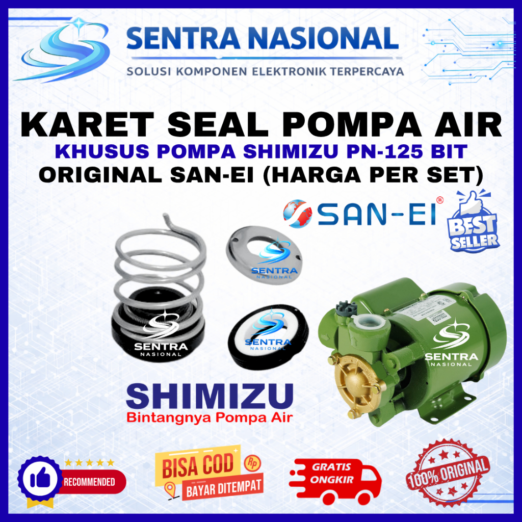MECHANICAL SEAL SHIMIZU PN125BIT PN 125 BIT San-Ei - Seal | KARET SEAL POMPA AIR SHIMIZU PN125BIT PN