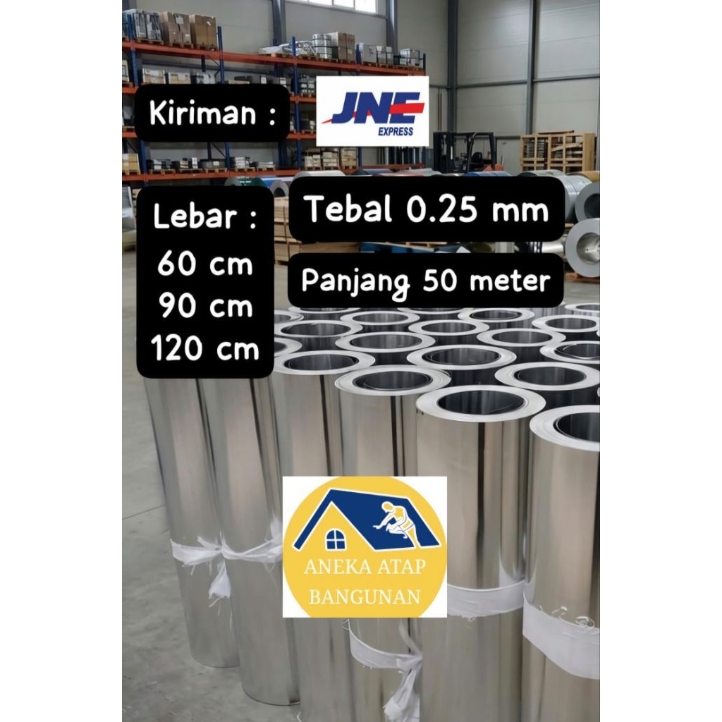 Seng Talang Galvalum Tebal 0.25 mm Murah Seng Plat 1 roll (kiriman Cargo)