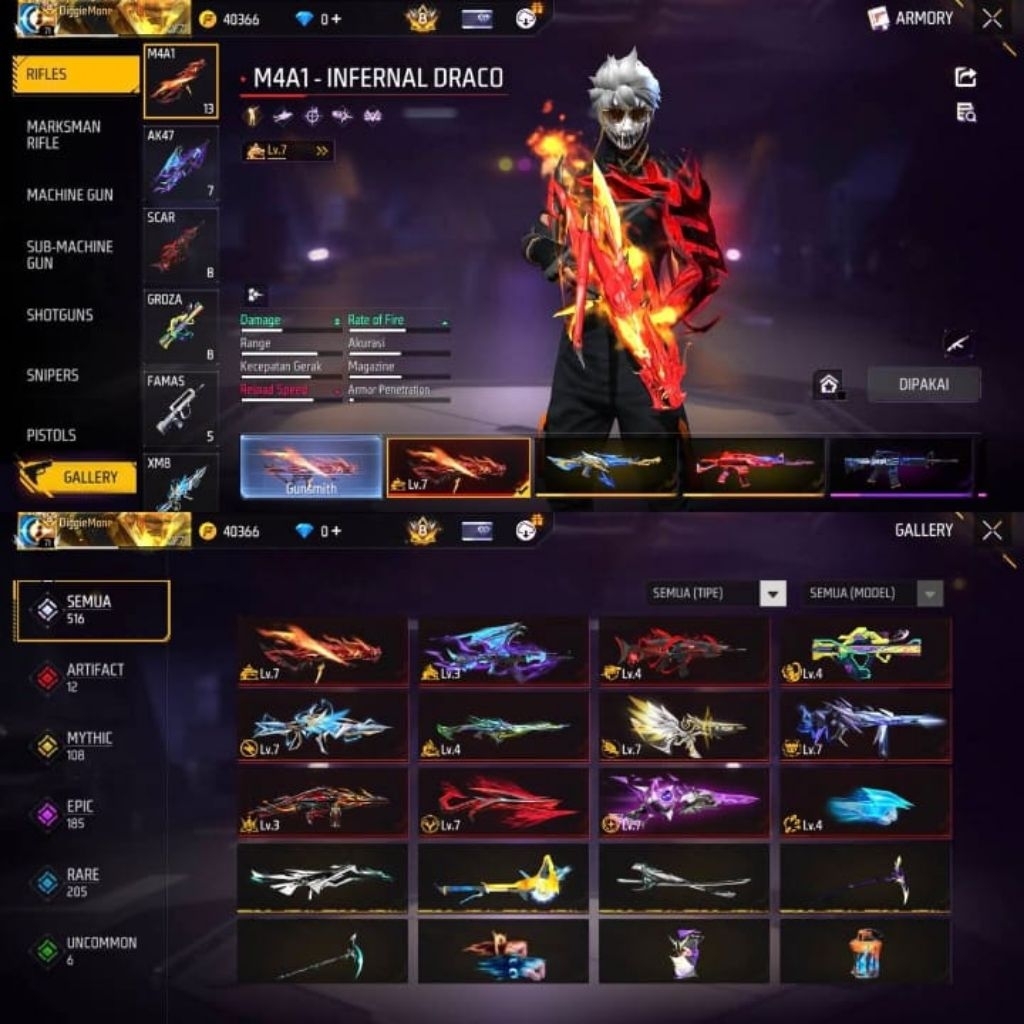 Jual murah akun free fire,FF Mex on login selalu aman bisa bayar di tempat