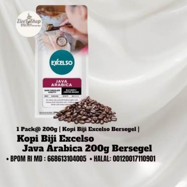 Kopi Bean Excelso Java Arabica 200g- Kopi Excelso Java Arabica