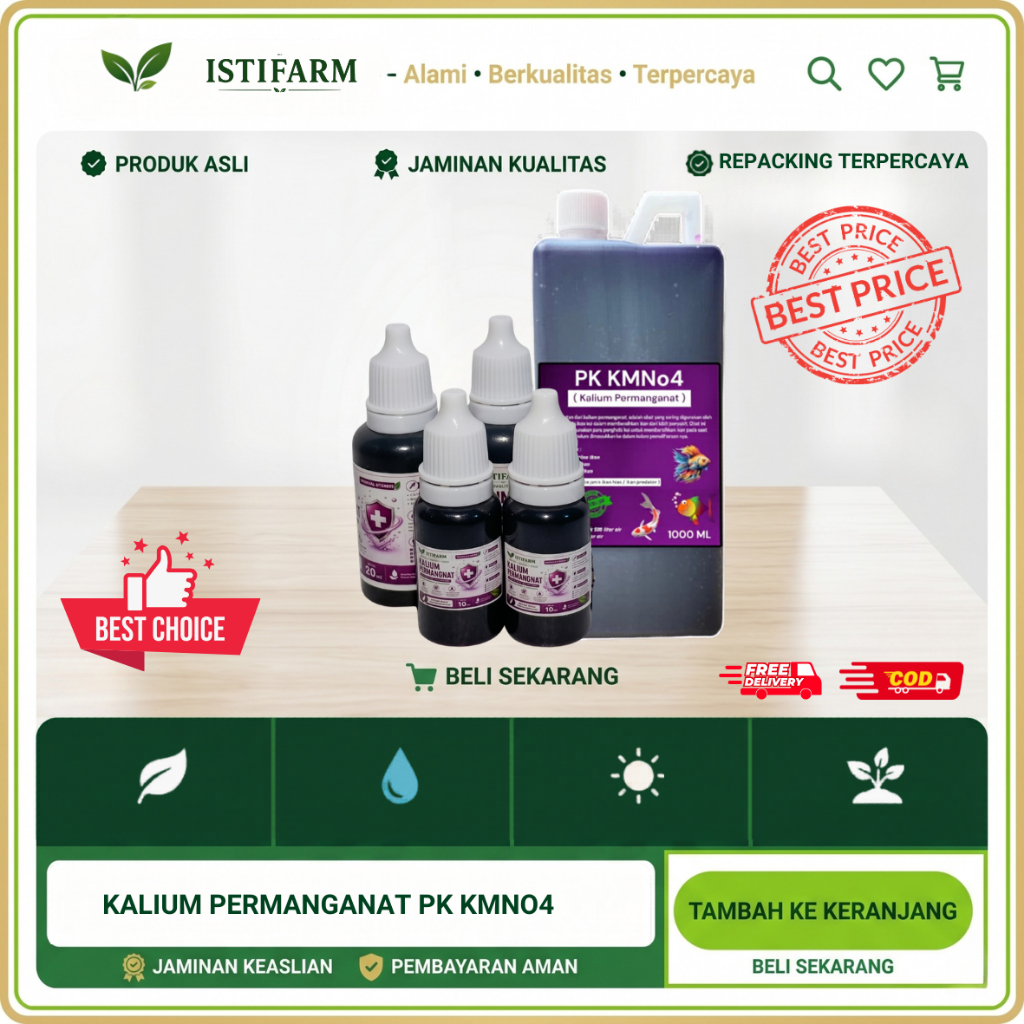 kalium pemanganat pk kmno4 obat cacar ikan obat karantina ikan hias ikan predator obat parasit ikan