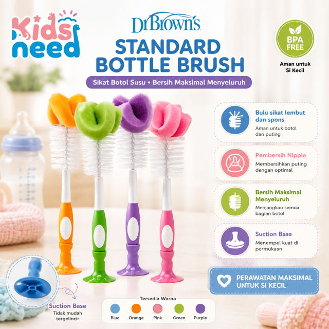 Dr.Browns Standard Bottle Brush Colour /Sikat Botol/Sikat Botol Dr browns