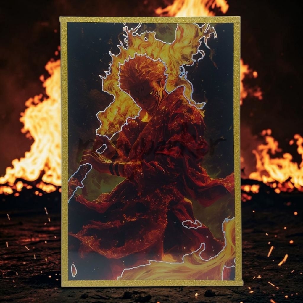 RYOMEN SUKUNA JUJUTSU KAISEN A6 SHIKISHI COLORED ART PAPER JJK 15x10CM KARTU TCG/CCG CARD COLLECTION